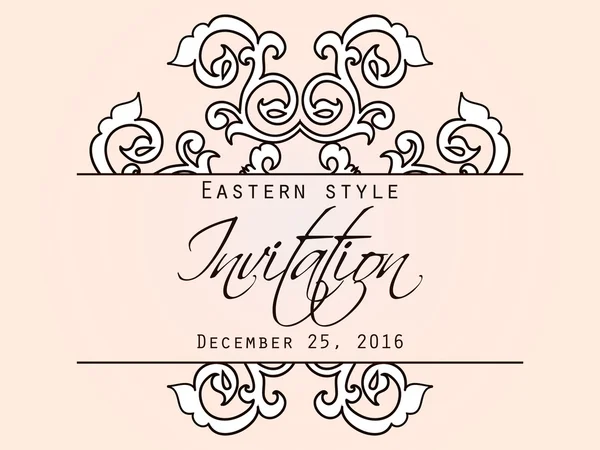 Wedding invitation card — Stock Vector