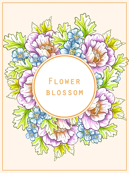 Λουλούδια αφηρημένα φόντο — Διανυσματικό Αρχείο