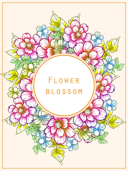 Fondo de flores abstractas — Archivo Imágenes Vectoriales
