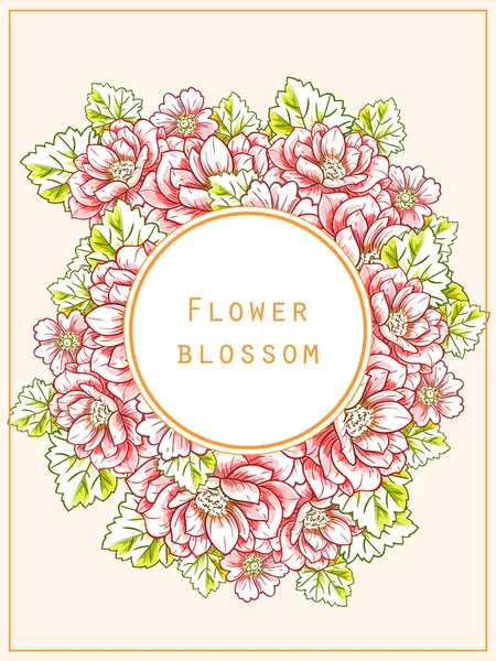 Fondo de flores abstractas — Vector de stock