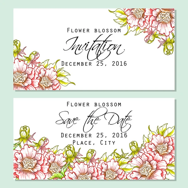 Wedding invitation card — Stock Vector