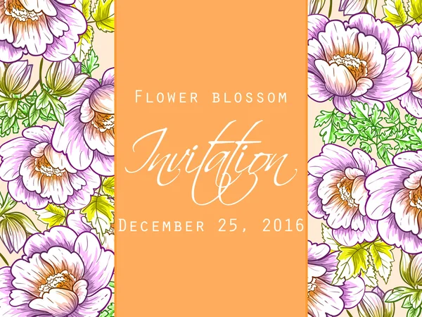 Tarjeta de invitación de boda — Vector de stock