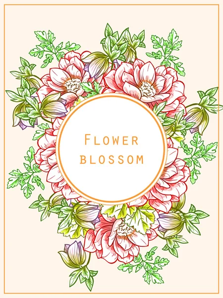 Λουλούδια αφηρημένα φόντο — Διανυσματικό Αρχείο