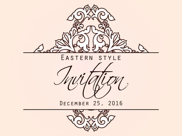 Wedding invitation card — Stock Vector