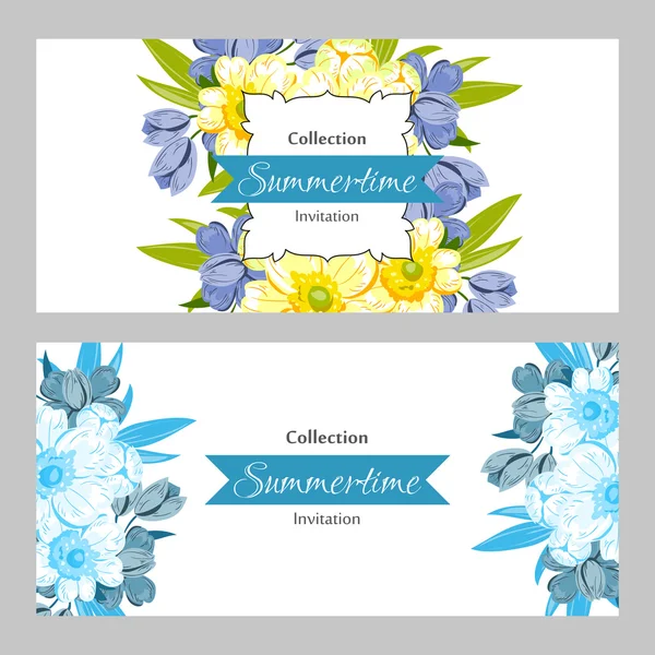 Carte d'invitation de mariage — Image vectorielle