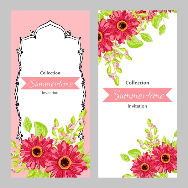 Tarjeta de invitación de boda — Vector de stock