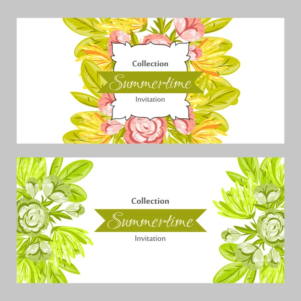 Carte d'invitation de mariage — Image vectorielle