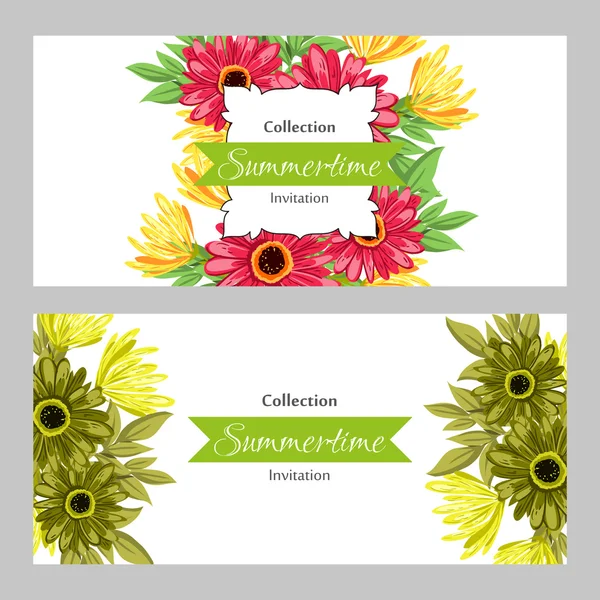 Tarjeta de invitación de boda — Vector de stock