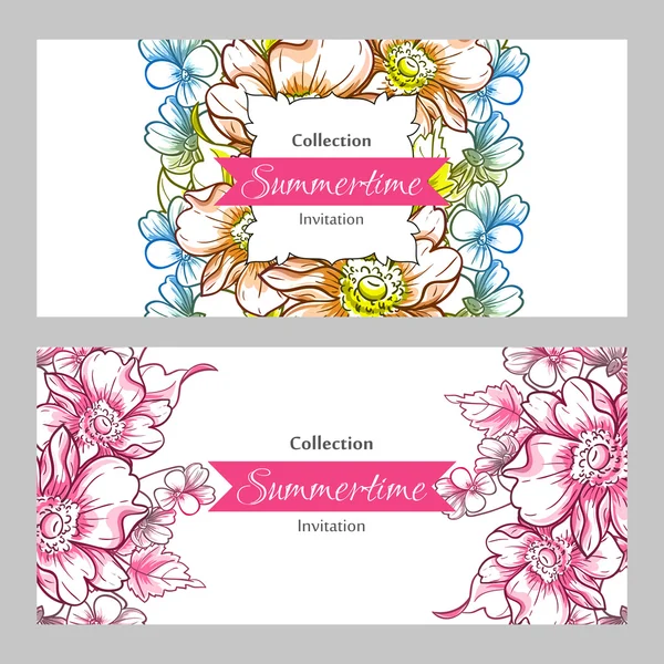 Carte d'invitation de mariage — Image vectorielle