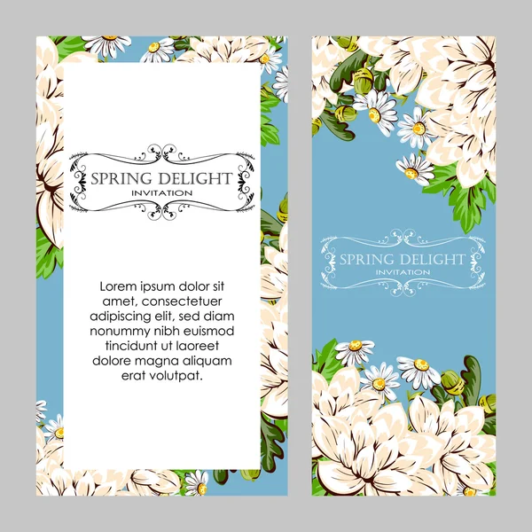 Carte d'invitation de mariage — Image vectorielle