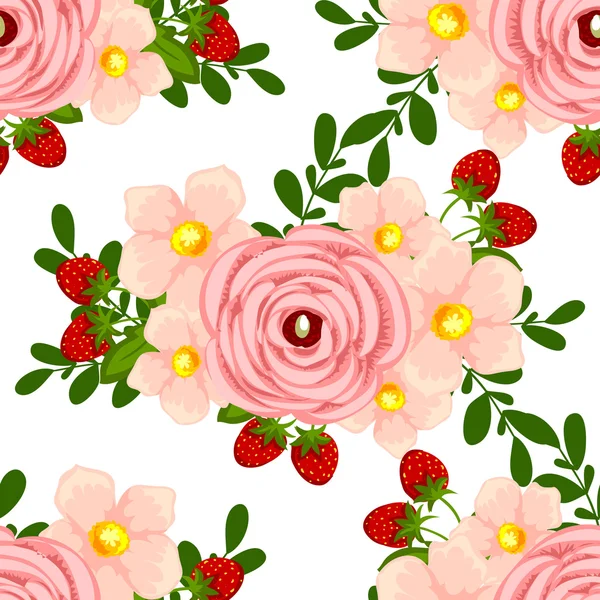 Floral seamless pattern — Stock Vector