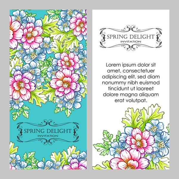 Tarjeta de invitación de boda — Vector de stock