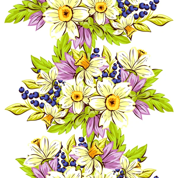 Floral seamless pattern — Stock Vector