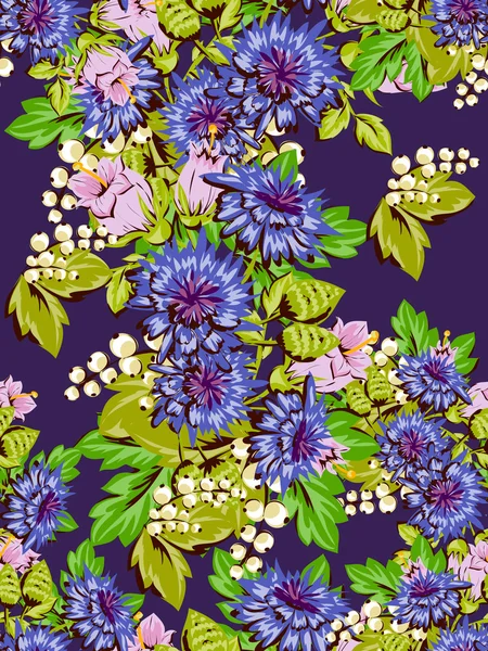 Floral seamless pattern — Stock Vector