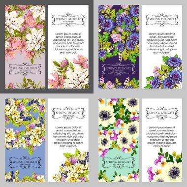 davetiyeli çiçek öğeleri