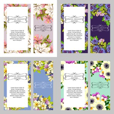 davetiyeli çiçek öğeleri