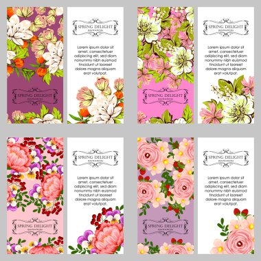 davetiyeli çiçek öğeleri