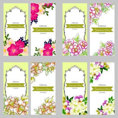 davetiyeli çiçek öğeleri