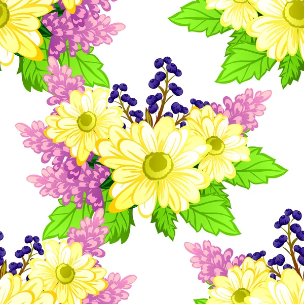 Floral seamless pattern — Stock Vector