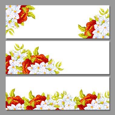 davetiyeli çiçek öğeleri