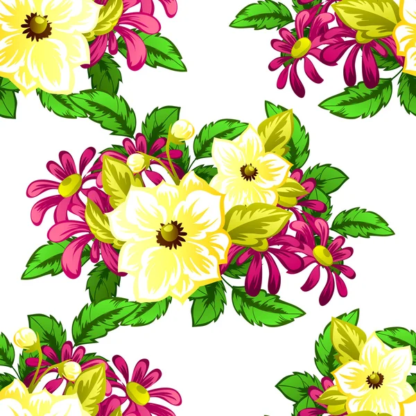 Floral seamless pattern — Stock Vector