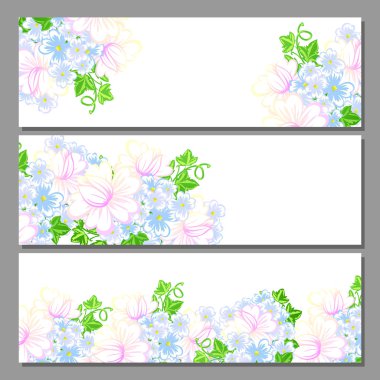 davetiyeli çiçek öğeleri