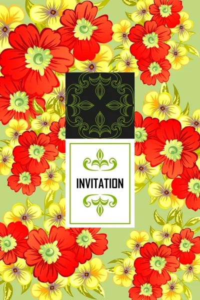 Wedding invitation card — Stock Vector