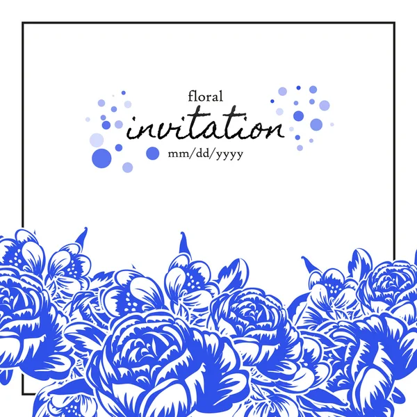 Carte d'invitation de mariage — Image vectorielle