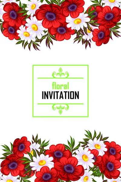 Carte d'invitation de mariage — Image vectorielle