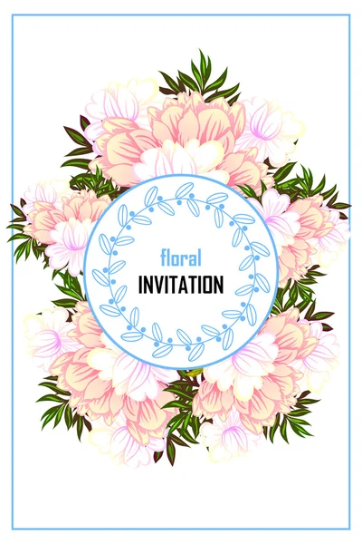 Tarjeta de invitación de boda — Archivo Imágenes Vectoriales