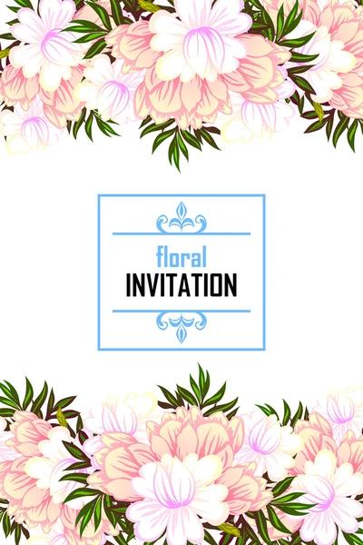 Carte d'invitation de mariage — Image vectorielle