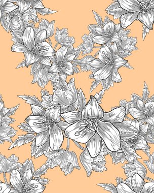 davetiyeli çiçek öğeleri