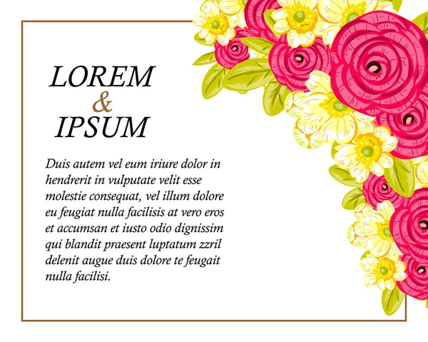 davetiyeli çiçek öğeleri