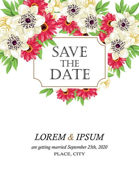 davetiyeli çiçek öğeleri