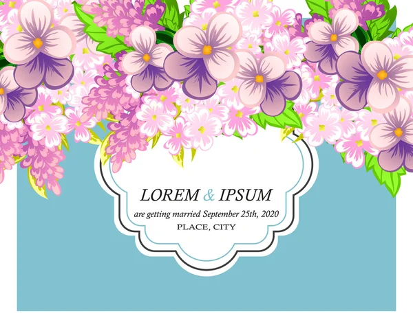 davetiyeli çiçek öğeleri