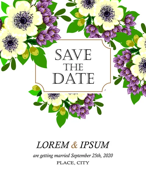 davetiyeli çiçek öğeleri