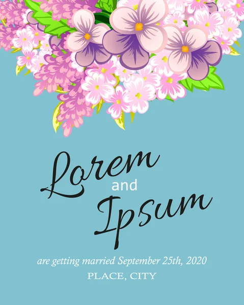 davetiyeli çiçek öğeleri