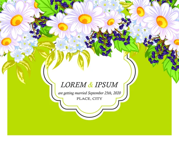 davetiyeli çiçek öğeleri