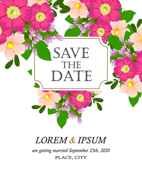 davetiyeli çiçek öğeleri