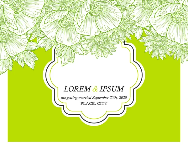 davetiyeli çiçek öğeleri