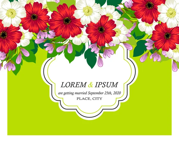 davetiyeli çiçek öğeleri