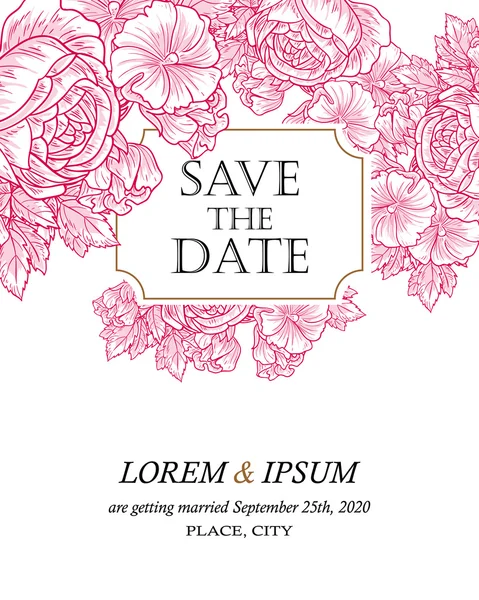 davetiyeli çiçek öğeleri