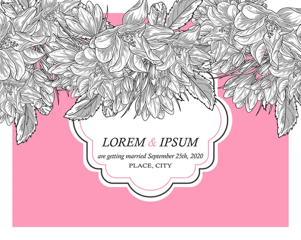 davetiyeli çiçek öğeleri