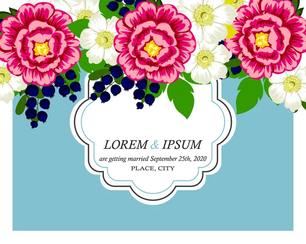 davetiyeli çiçek öğeleri