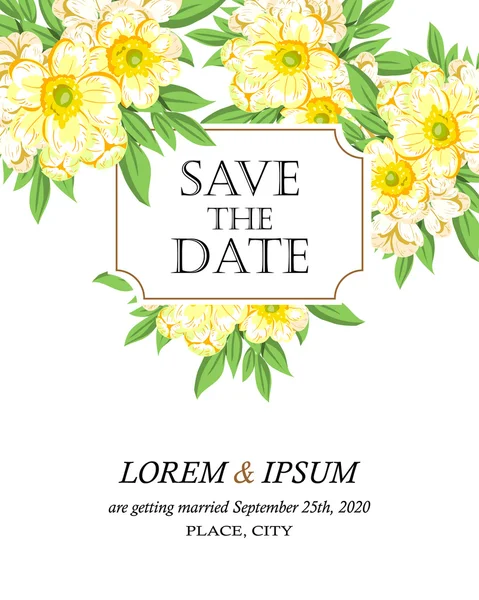 davetiyeli çiçek öğeleri