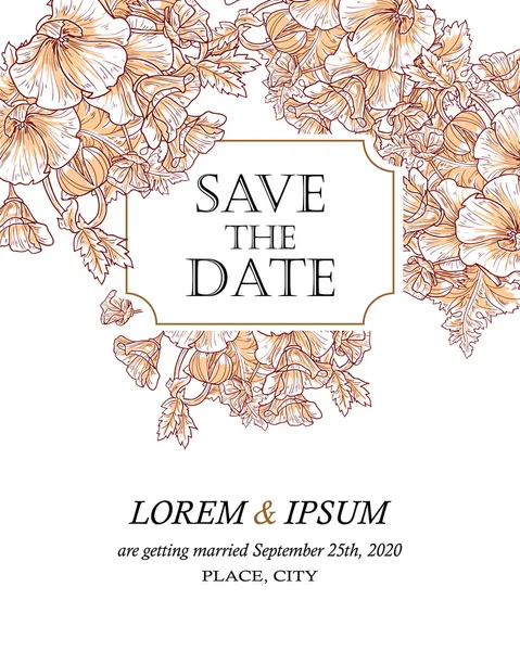 davetiyeli çiçek öğeleri