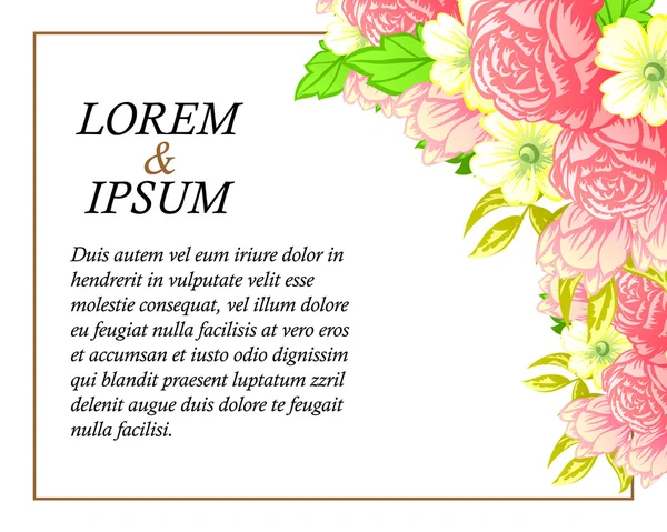 davetiyeli çiçek öğeleri