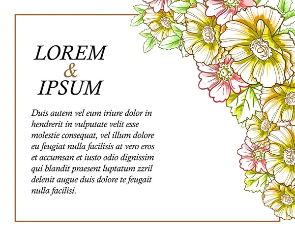 davetiyeli çiçek öğeleri