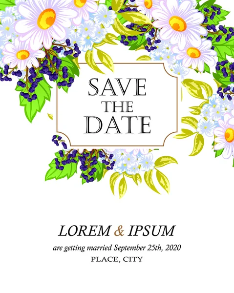 davetiyeli çiçek öğeleri