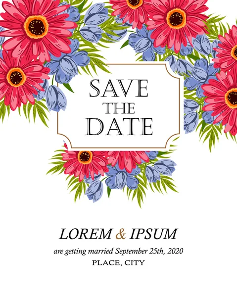 davetiyeli çiçek öğeleri